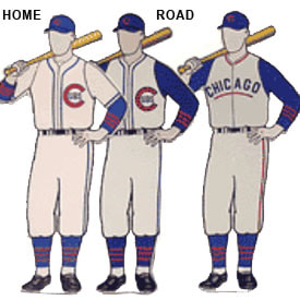 chicago cubs uniform history