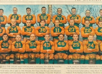 green bay packers 1930's uniforms