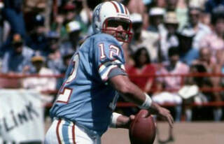 KEN STABLER  Houston Oilers 1981 Wilson Throwback NFL Football Jersey